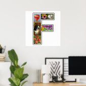 F Monogramm Erstellen Sie Ihre eigene 6 benutzerde Poster (Heimbüro)