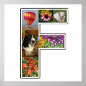 F Monogramm Erstellen Sie Ihre eigene 6 benutzerde Poster (Vorne)