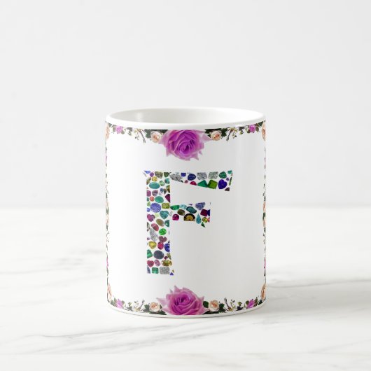 F Monogramm Kaffeetasse (Mittel)