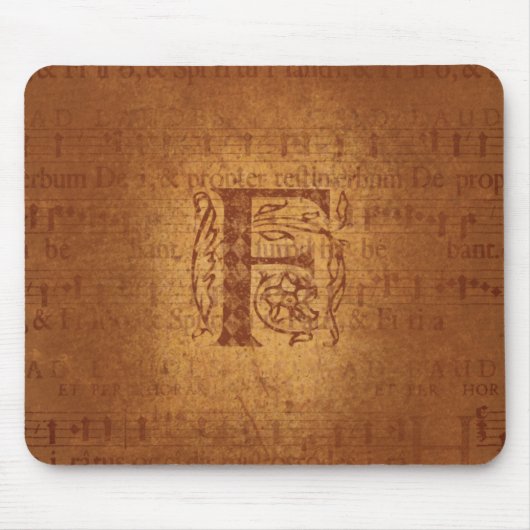 F-Monogramm Mousepad (Vorne)