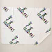 F Monogramm Sherpadecke (Vorderseite (Horizontal))