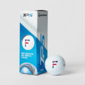 F Monogramm überlagert auf der Flagge der Union tm Golfball (Äußeres Gebäude)