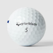 F Monogramm überlagert auf der Flagge der Union tm Golfball (Logo)