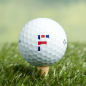 F Monogramm überlagert auf der Flagge der Union tm Golfball (Insitu T-Shirt)