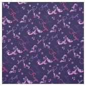 F Monogramm und personalisierte Bezeichnung Freya  Stoff (Muster)