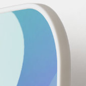 F Name Pickleball Paddle Lila Blue Buble Modern (Linke Seite)