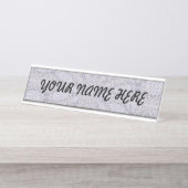 F-NAME PLATE-VORLAGE SCHREIBTISCHNAMENSPLAKETTE (Vorderseite )