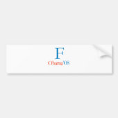 F OBAMA AUTOAUFKLEBER (Vorne)