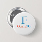 F OBAMA BUTTON (Vorne & Hinten)