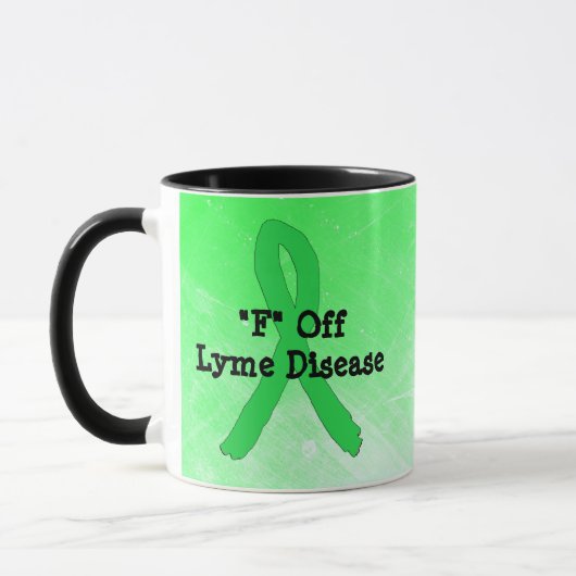 F Off Lyme Disease Coffee Tasse (Links)