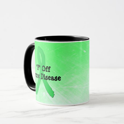 F Off Lyme Disease Coffee Tasse (Vorderseite Links)