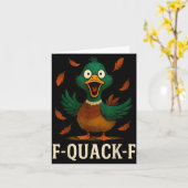 F-quack-f Funny Duck Humor Quote Meme Gift For Men Karte (Gelbe Blume)