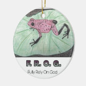 F.R.O.G. - Bauen Sie völlig auf Gott Keramikornament (Links)