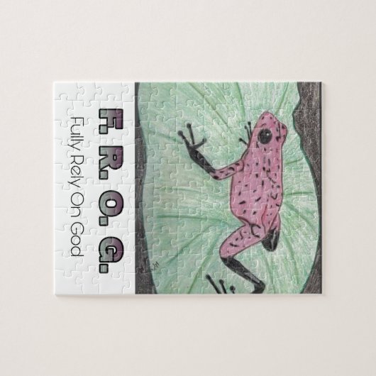 F.R.O.G. - Bauen Sie völlig auf Gott Puzzle (Horizontal)