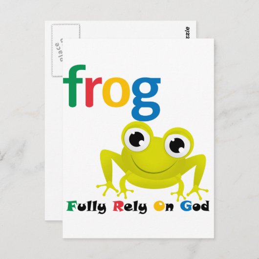 F.R.O.G. POSTKARTE (Vorne/Hinten)