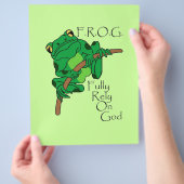 F.R.O.G. setzt auf Gott 1 Flyer (Hand)