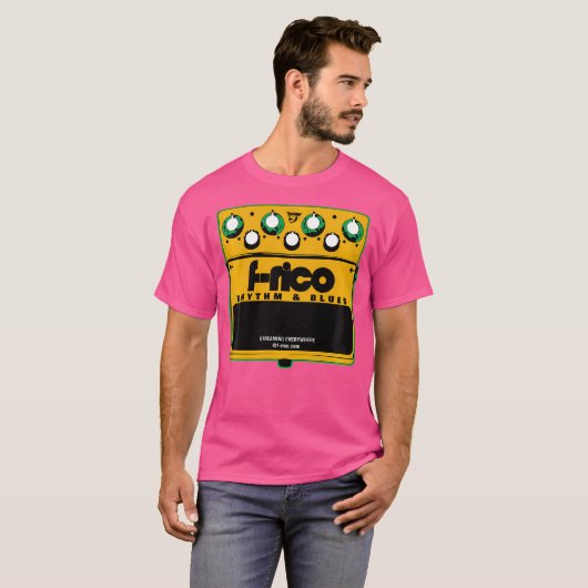 F-Rico Guitar Pedal Stomp Box Rhythm Blues Rb Eff T-Shirt (Vorne ganz)