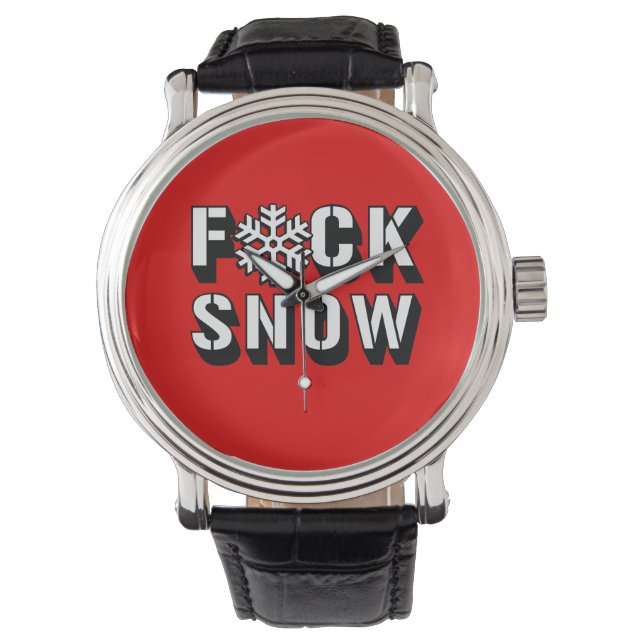 F- SCHNEE ARMBANDUHR (Vorderseite)