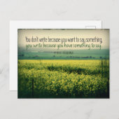 F. Scott Fitzgerald Inspirational Zitat "schreiben Postkarte (Vorne/Hinten)