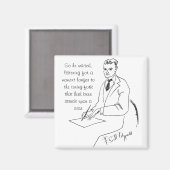 F. Scott Fitzgerald Magnet (Vorderseite/Rückseite)