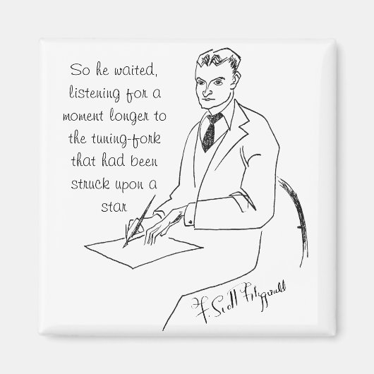 F. Scott Fitzgerald Magnet (Vorne)
