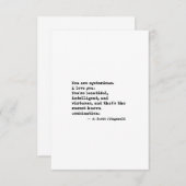 F Scott Fitzgerald Quote Save The Date (Vorne/Hinten)