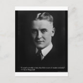 F Scott Fitzgerald Tender Kuriosity Gifts & T-Shir Postkarte (Vorderseite)