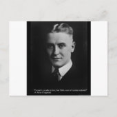 F Scott Fitzgerald Tender Kuriosity Gifts & T-Shir Postkarte (Vorderseite)