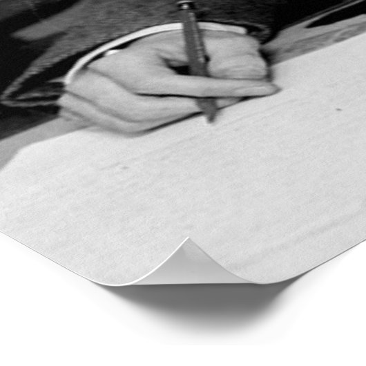 "F Scott Fitzgerald über "Good Writing" Wisdom Zit Poster (Ecke)