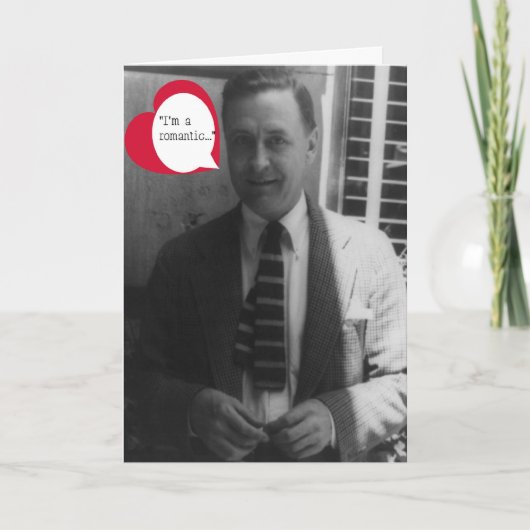 F. Scott Fitzgerald Valentine Feiertagskarte (Vorderseite)