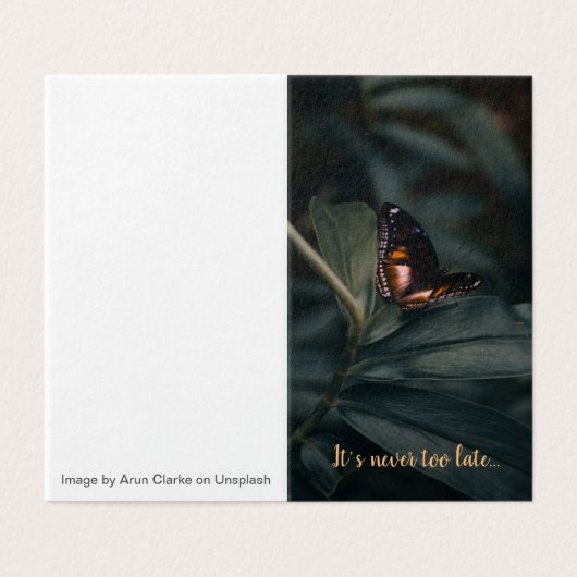 F. Scott Fitzgerald Zitat (Außenseite Aufgefaltet)