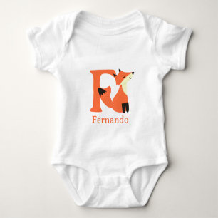 F steht für Fuchs Personalisieren Baby Strampler