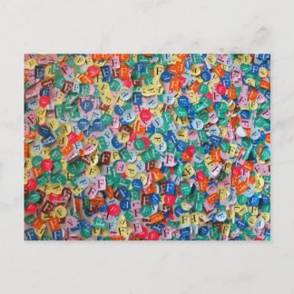 F Stickers Postkarte