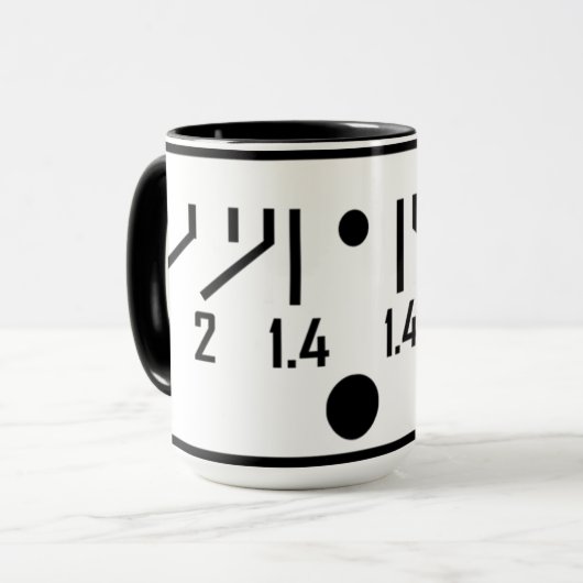 f/stop Strecken-Wecker-Tasse Tasse (Vorderseite Links)