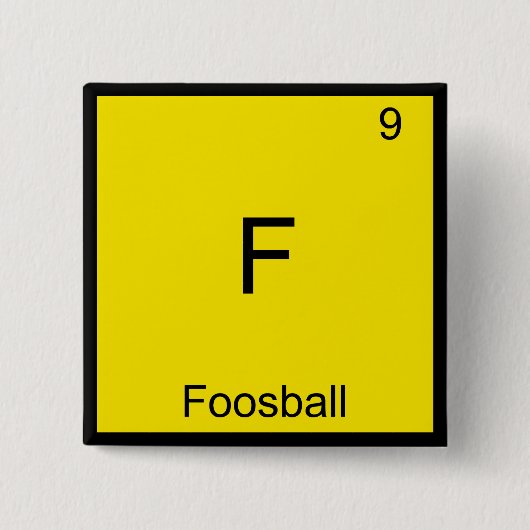 F - Symbol-T-Shirt für Foosball Funny Chemistry El Button (Vorderseite)