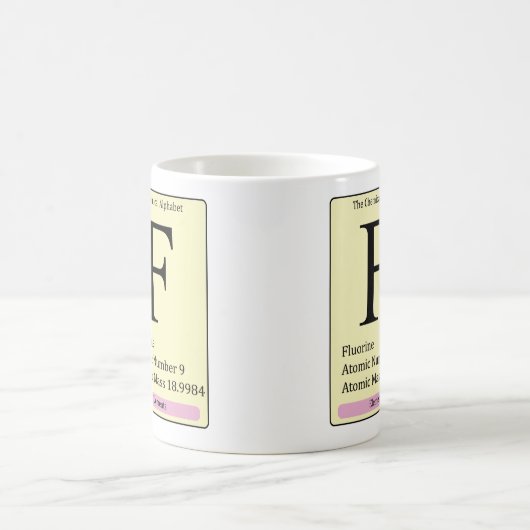 F Tasse des chemischen Alphabets (Mittel)