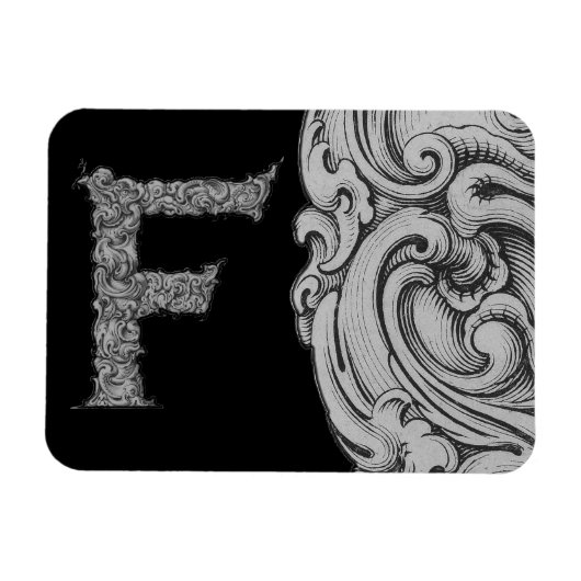 F- The Falck Alphabet (Silvery) Magnet (Horizontal)