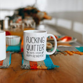 F*ticken Quitter Oops I Gemein Happy Retirement Kaffeetasse