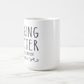 F*Tippen Sie den Gemeinen glücklichen Ruhekaffee. Verwandlungstasse (Zentrum)