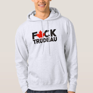 F Trudeau lustige kanadische LKWs anti Justin Hoo Hoodie