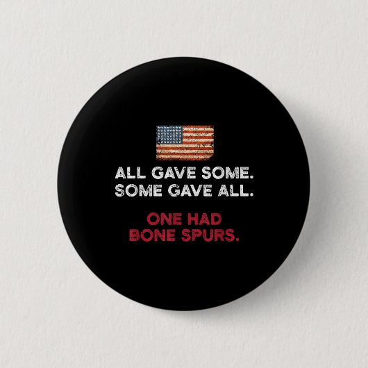 F Trump Shirt - Ketten-Knochen-Spurs Button (Vorderseite)