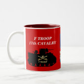 F-Truppe, 17. Bahn-Tasse der Kavallerie-M113 ACAV Zweifarbige Tasse (Links)