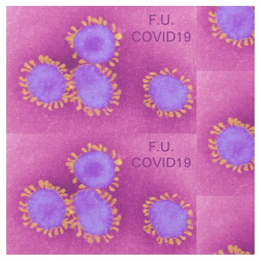 F.U.COVID19 Pink Stoff (Nahaufnahme)