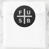 F.U.S.B RUNDER AUFKLEBER (Tasche)