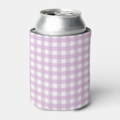 F und L Pink Gingham Dosenkühler (Kanne Vorderseite)