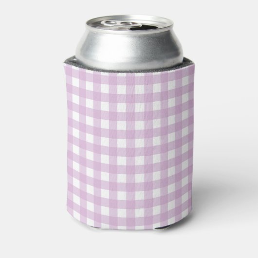 F und L Pink Gingham Dosenkühler (Kanne Rückseite)
