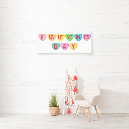 F VALENTINE'S DAY - Candy Hearts Banner (Insitu)