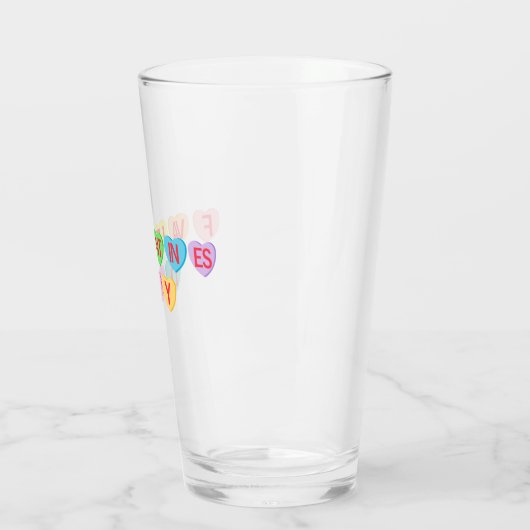F VALENTINE'S DAY - Candy Hearts Banner Glas (Links)