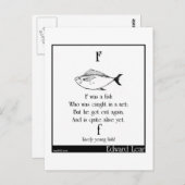 F war ein Fisch Postkarte (Vorne/Hinten)