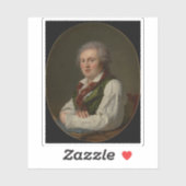 F.X. Fabre: Portrait von Laurent-Nicolas de Jouber Aufkleber (Blatt)
